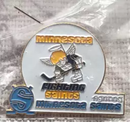 ЗНАК ХОККЕЙ ВХА МИННЕСОТА СВЯТЫЕ WHA NEW MINNESOTA FIGHTING SAINTS HOCKEY PIN