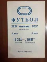 Зенит Ленинград - ЦСКА Москва - 1973