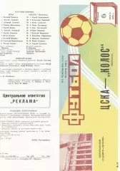 ЦСКА - Колос Никополь 06.08.1985 Чемпионат СССР