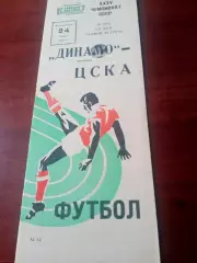 Динамо Москва - ЦСКА. 24 июня 1973 год