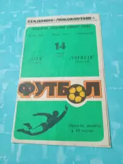 Заря Калуга - Торпедо Владимир. 14 июля 1987 год