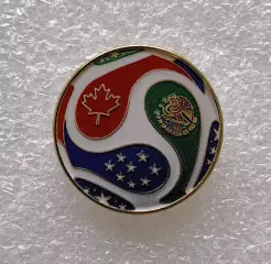 Значок. Чемпионат мира по футболу 2026. США. Канада. Мексика. (3)
