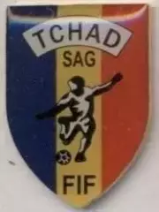 Чад, федерація футболу, важмет / Chad football federation association pin badge
