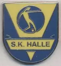 футбол.клуб Халлє (Бельгія) ЕМАЛЬ / KSK Halle, Belgium football enamel pin badge