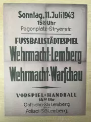 Афиша (копия) футбол Львов 1943 оккупация, на немецком (#4)
