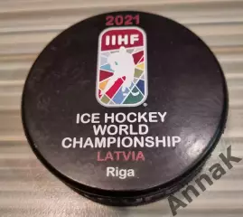 Хоккейная шайба Чемпионата Мира 2021 (Riga, Latvia)