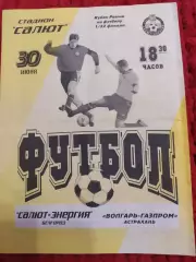 Салют Белгород-Волгарь Астрахань 2001 кубок России