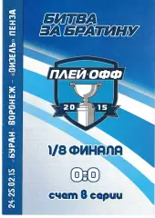 Буран Воронеж - Дизель Пенза 24-25 февраля 2015