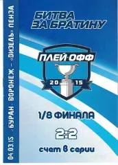 Буран Воронеж - Дизель Пенза 4 марта 2015