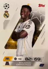 Футбол. Карточка Эдуарду Камавинга Реал Мадрид Лига Чемпионов 2025/26 TOPPS