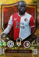 Футбол. Карточка Лутсхарел Гертрюйда Фейеноорд Лига Чемпионов 2023/24 TOPPS