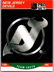 Хоккей. Карточка Логотип/Эмблема New Jersey Devils/Нью-Джерси Девилз НХЛ/NHL
