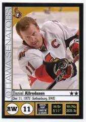 Наклейка Alfredsson/Даниэль Альфредссон Ottawa Senators/Оттава Сенаторз НХЛ/NHL