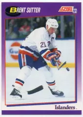 Карточка Brent Sutter/Брент Саттер New York Islanders/Нью-Йорк Айлендерс NHL НХЛ