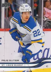 Хоккей. Карточка Pius Suter/Пиус Сутер (St. Louis Blues/Сент-Луис Блюз) НХЛ/NHL