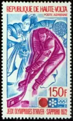 Марки, Верхняя Вольта, Зимние Олимпийские Игры 1972 года в Саппоро.