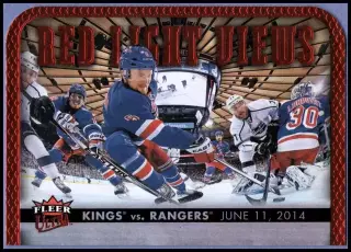 2014-15 Ultra Red Light Views #RLV9 New York Rangers vs./Los Angeles Kings