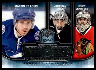 2014-15 Upper Deck MVP NHL Three Stars Player of the Week #3SW012014