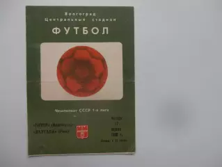 Ротор Волгоград-Даугава Рига 17 апреля 1986