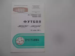 Динамо Москва-Кайрат Алма-Ата 5 апреля 1986