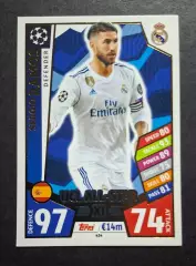 Картка Topps Серхіо Рамос Реал Мадрид Ліга Чемпіонів 2017/18