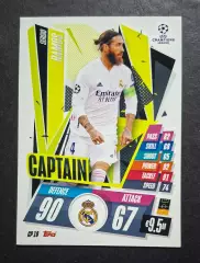 Картка Topps Серхіо Рамос Реал Мадрид Ліга Чемпіонів 2020/21